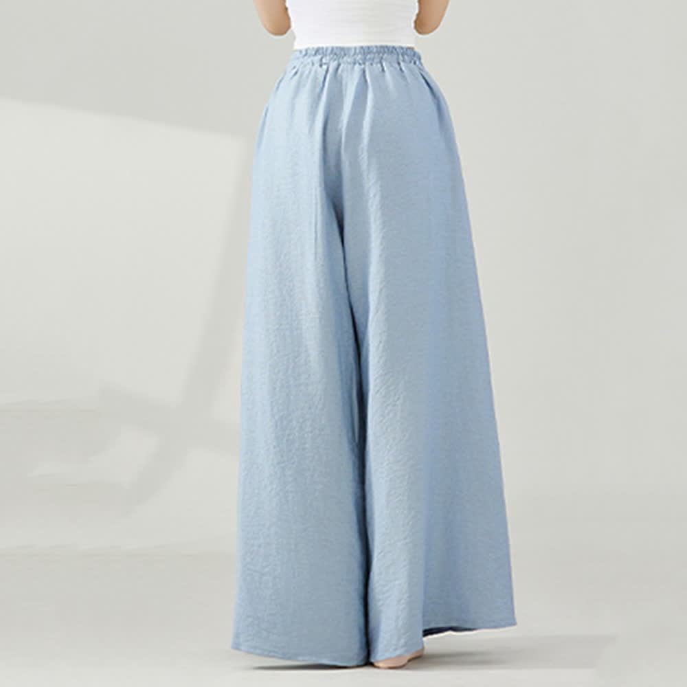 Olivenorma – Drapierte Yoga-Hose aus Viskose mit weitem Bein - image 5