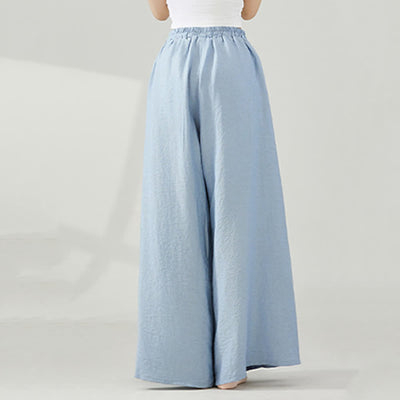 Olivenorma – Drapierte Yoga-Hose aus Viskose mit weitem Bein - image 5