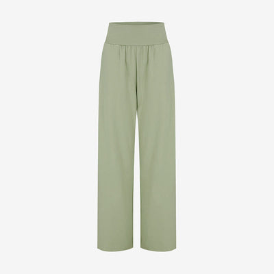 Olivenormafor Jogginghose mit hoher Taille und lockerer Passform, Yogahose mit weitem Bein - image 15