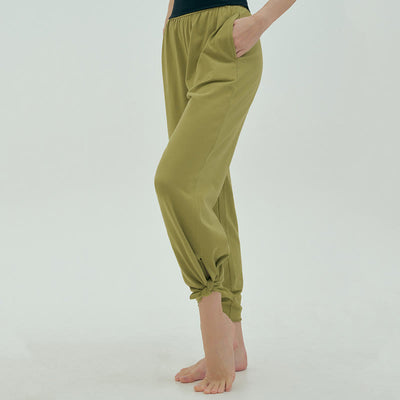 Olivenormafor Jogginghose mit hoher Taille und lockerer Passform, Yogahose mit weitem Bein - image 36