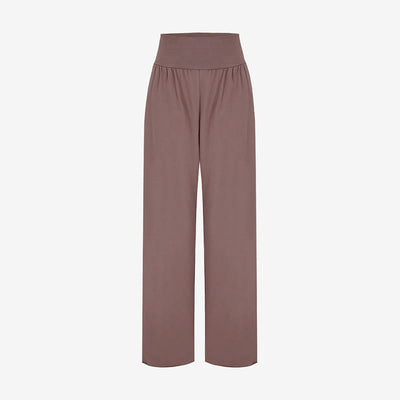 Olivenormafor Jogginghose mit hoher Taille und lockerer Passform, Yogahose mit weitem Bein - image 2
