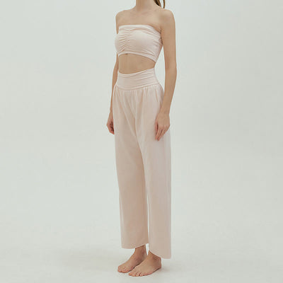 Olivenormafor Jogginghose mit hoher Taille und lockerer Passform, Yogahose mit weitem Bein - image 31