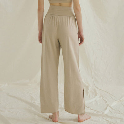 Olivenormafor Jogginghose mit hoher Taille und lockerer Passform, Yogahose mit weitem Bein - image 24