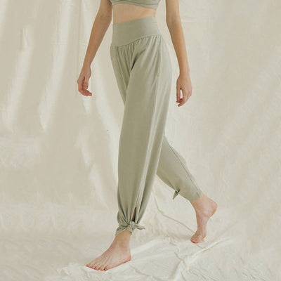 Olivenormafor Jogginghose mit hoher Taille und lockerer Passform, Yogahose mit weitem Bein - image 18