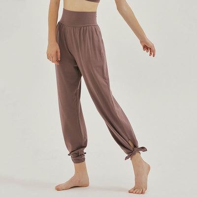 Olivenormafor Jogginghose mit hoher Taille und lockerer Passform, Yogahose mit weitem Bein - image 5