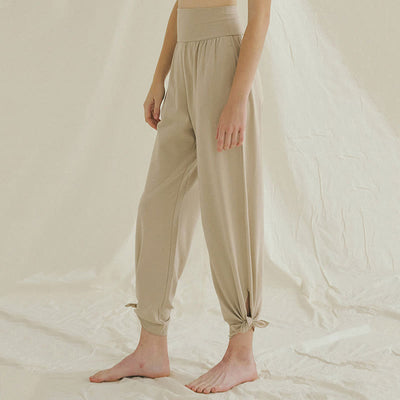 Olivenormafor Jogginghose mit hoher Taille und lockerer Passform, Yogahose mit weitem Bein - image 25