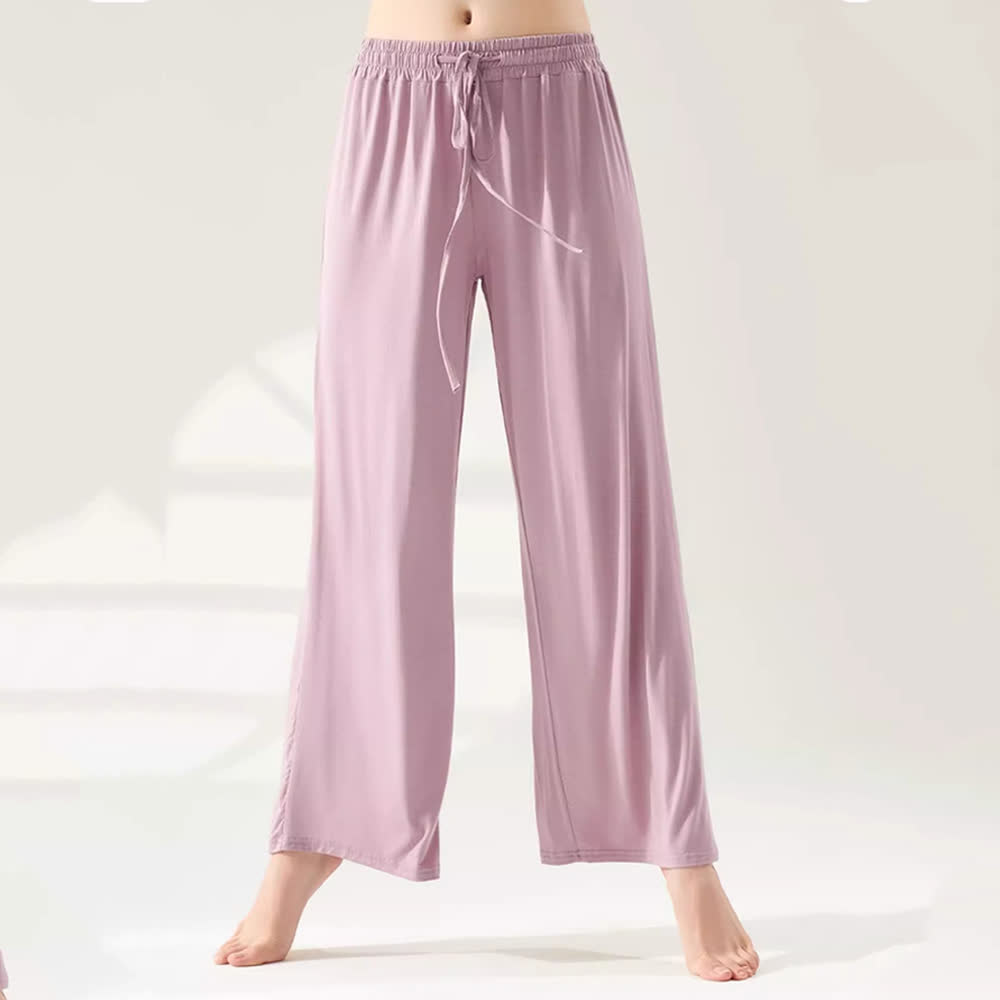 Olivenorma Modal Yogahose mit geradem Bein und weitem Bein - image 6