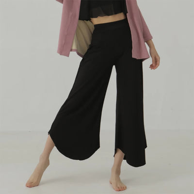 Olivenorma Einfarbige hoch taillierte Damen-Yogahose mit ausgestelltem Bein  - Braun - L - image 5