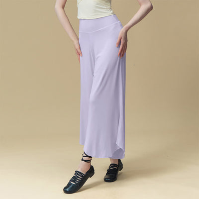 Olivenorma Nylon High-Waist Atmungsaktive Yoga-Pilates-Hose - Lila - L - image 9