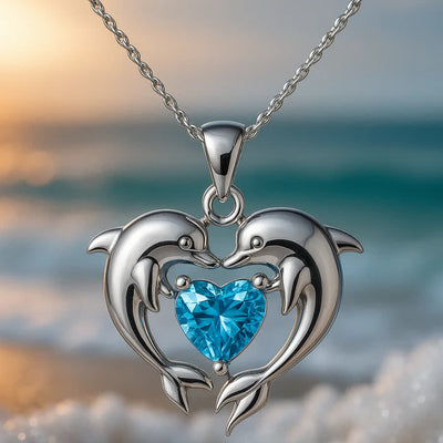 Olivenorma Guardians of the Ocean's Heart – Halskette mit Delfin und Meerjungfrau - image 9