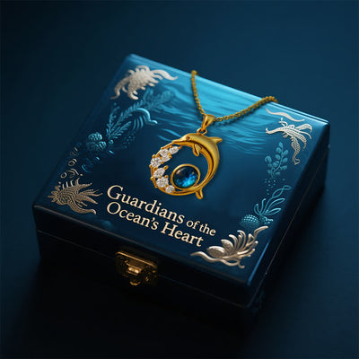 Olivenorma Guardians of the Ocean's Heart – Halskette mit Delfin und Meerjungfrau - image 3