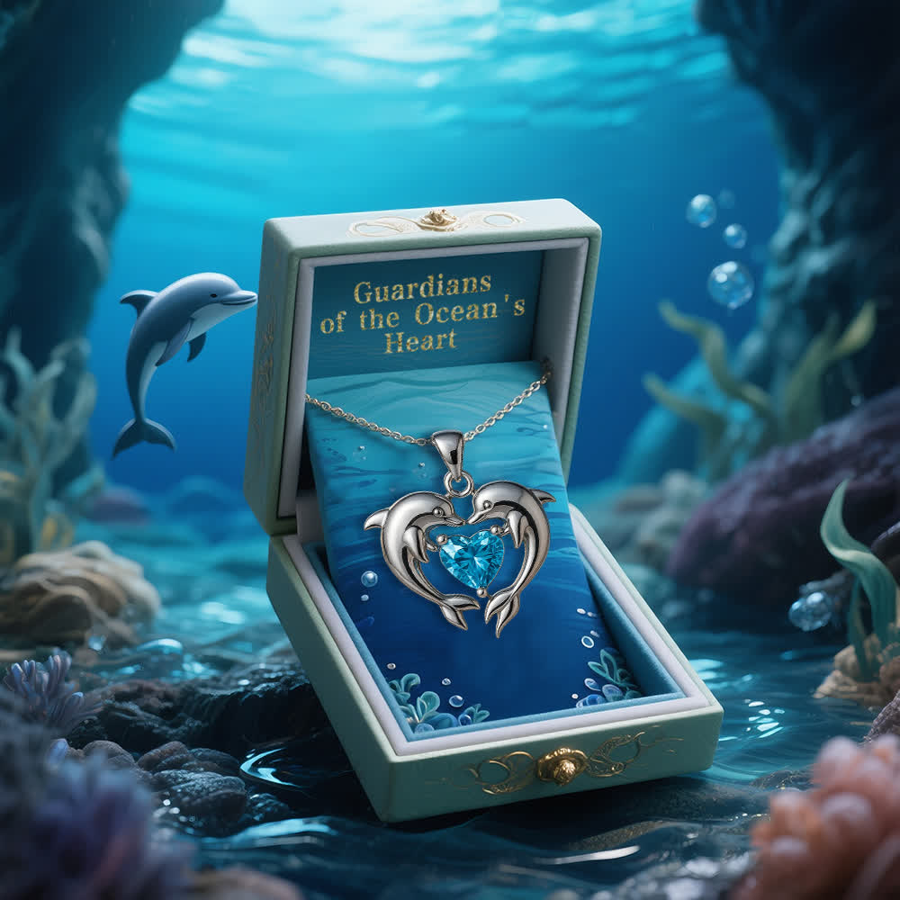 Olivenorma Guardians of the Ocean's Heart – Halskette mit Delfin und Meerjungfrau - image 8
