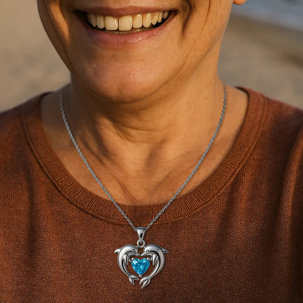 Olivenorma Guardians of the Ocean's Heart – Halskette mit Delfin und Meerjungfrau - image 7