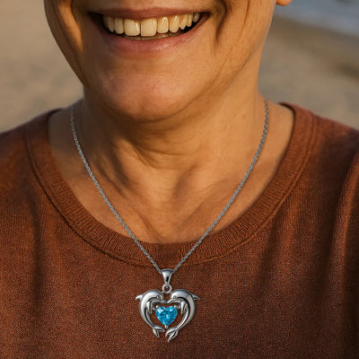 Olivenorma Guardians of the Ocean's Heart – Halskette mit Delfin und Meerjungfrau - image 7