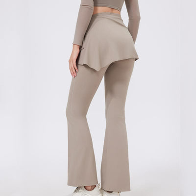 Olivenorma – Leggings mit weitem Bein und ausgestelltem Bein, 2-teiliges Set mit Hüftbedeckung und Yogahose - image 15