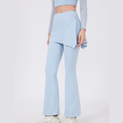 Olivenorma – Leggings mit weitem Bein und ausgestelltem Bein, 2-teiliges Set mit Hüftbedeckung und Yogahose - image 7