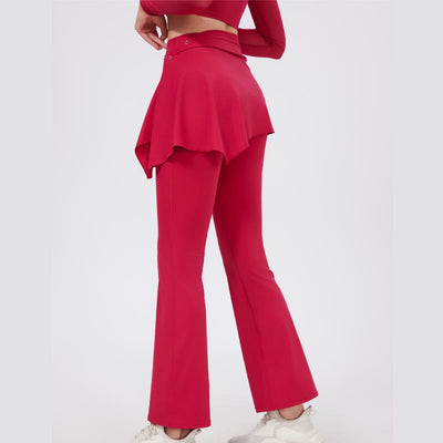 Olivenorma – Leggings mit weitem Bein und ausgestelltem Bein, 2-teiliges Set mit Hüftbedeckung und Yogahose - image 18