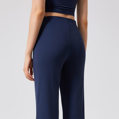 Olivenorma Yogahose mit weitem Bein, lässige Arbeitshose mit Knoten - image 10