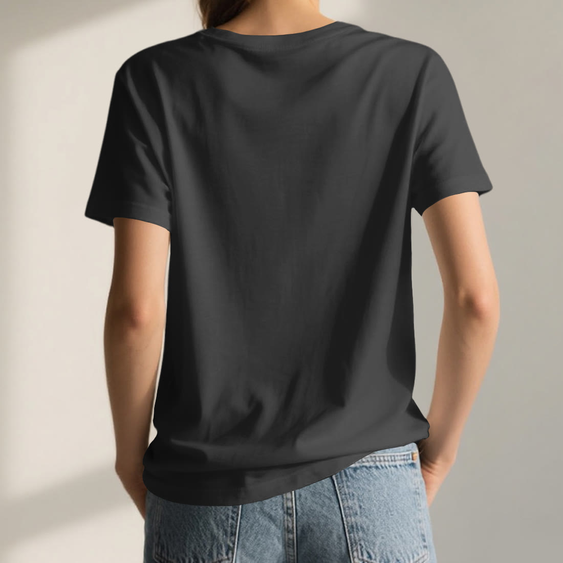 Olivenorma Breathe Symbol Damen-T-Shirt mit V-Ausschnitt, kurzärmelig, Baumwolle, Yoga, Meditation - image 3