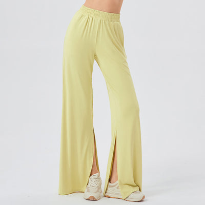 Olivenorma Leichte, weit geschnittene, belüftete, lockere Hose, lässige Yogahose - Gelb - XL - image 1