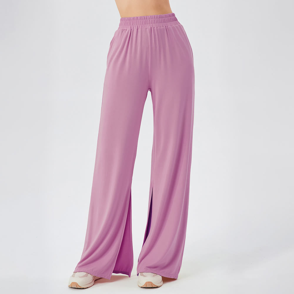 Olivenorma Leichte, weit geschnittene, belüftete, lockere Hose, lässige Yogahose - Rosa - XL - image 21