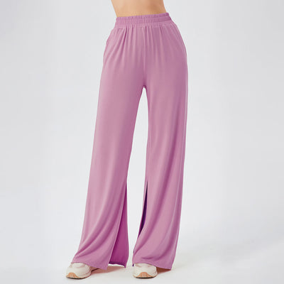 Olivenorma Leichte, weit geschnittene, belüftete, lockere Hose, lässige Yogahose - Rosa - XL - image 21