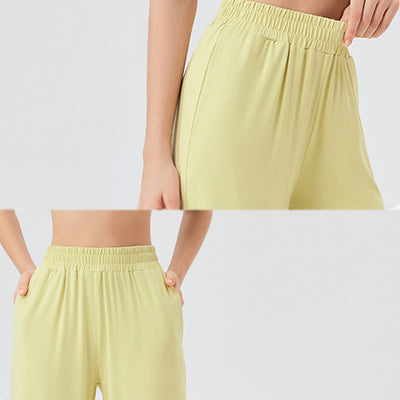 Olivenorma Leichte, weit geschnittene, belüftete, lockere Hose, lässige Yogahose - image 9