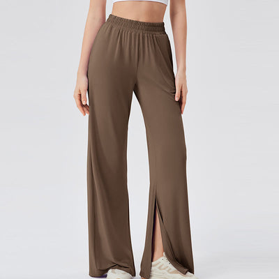 Olivenorma Leichte, weit geschnittene, belüftete, lockere Hose, lässige Yogahose - Braun - XL - image 23