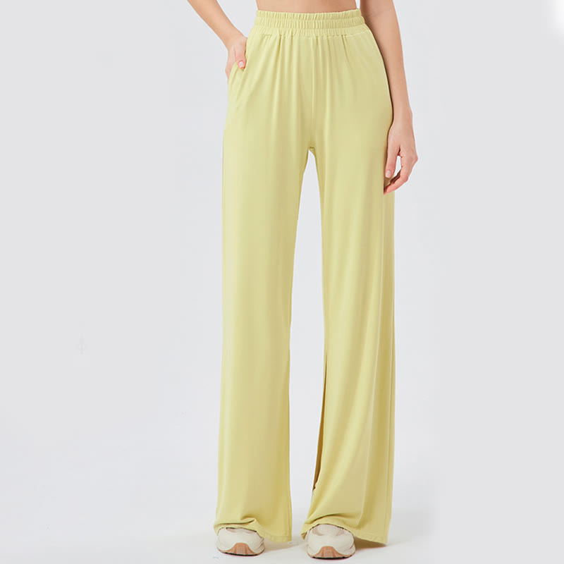 Olivenorma Leichte, weit geschnittene, belüftete, lockere Hose, lässige Yogahose - image 6