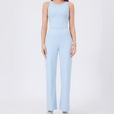 Olivenorma Vielseitige, gerade geschnittene Stretch-Yogahose mit mittlerer Taille - image 9