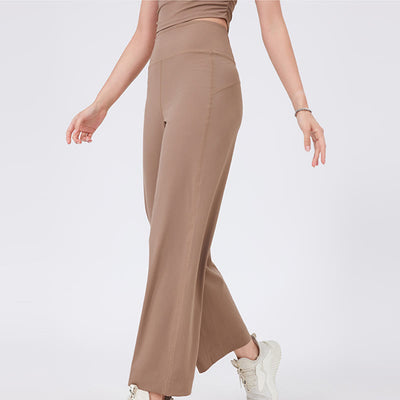 Olivenorma Vielseitige, gerade geschnittene Stretch-Yogahose mit mittlerer Taille - image 14
