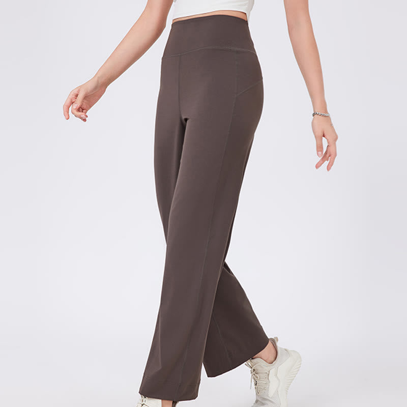 Olivenorma Vielseitige, gerade geschnittene Stretch-Yogahose mit mittlerer Taille - image 21
