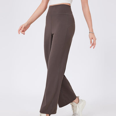 Olivenorma Vielseitige, gerade geschnittene Stretch-Yogahose mit mittlerer Taille - image 21