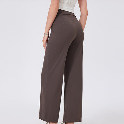 Olivenorma Vielseitige, gerade geschnittene Stretch-Yogahose mit mittlerer Taille - image 22