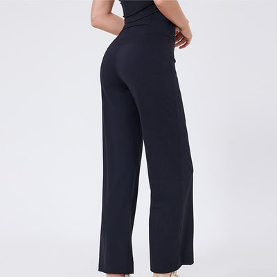 Olivenorma Vielseitige, gerade geschnittene Stretch-Yogahose mit mittlerer Taille - image 24