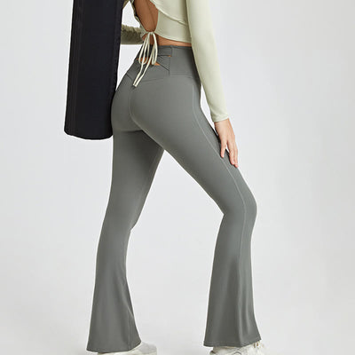 Olivenorma Damen-Workout-Leggings mit ausgestelltem Bein und hoher Taille - image 11