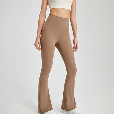 Olivenorma Damen-Workout-Leggings mit ausgestelltem Bein und hoher Taille - image 4