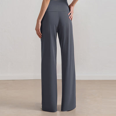 Olivenorma Hose mit weitem Bein, Stretch, lässige Loungehose, Yogahose - image 4