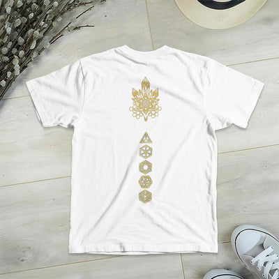 Olivenorma Soft Graphic Tee Metatrons Würfel V-Ausschnitt Spirituelle T-Shirts - image 11