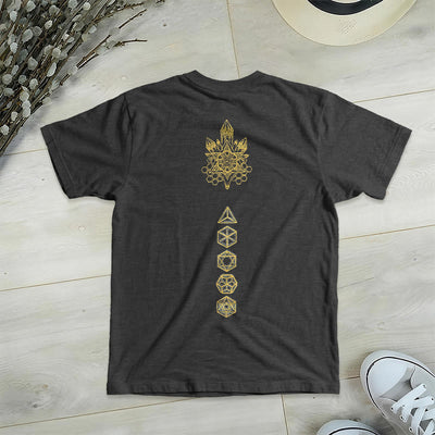 Olivenorma Soft Graphic Tee Metatrons Würfel V-Ausschnitt Spirituelle T-Shirts - image 15