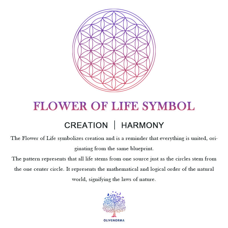 Olivenorma T-Shirt mit V-Ausschnitt und geometrischem Motiv „Blume des Lebens – Abwehr des Bösen“ - image 9