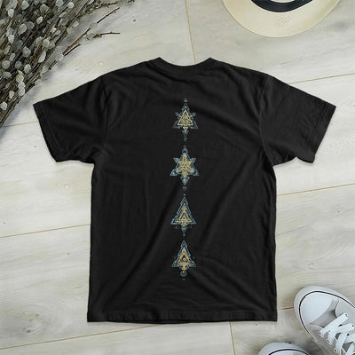 Olivenorma Metatros Würfelsymbol Heilige Geometrie Heilung Tee V-Ausschnitt Spirituelles T-Shirt - image 12