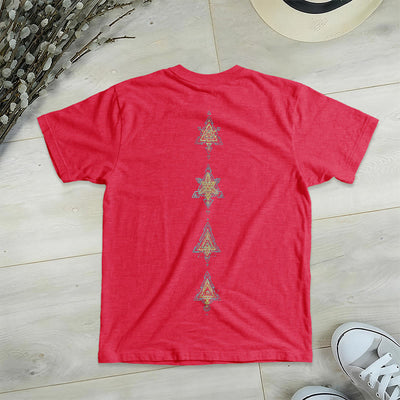 Olivenorma Metatros Würfelsymbol Heilige Geometrie Heilung Tee V-Ausschnitt Spirituelles T-Shirt - image 32