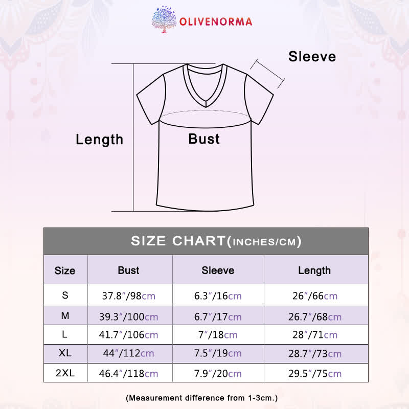 Olivenorma Yoga Meditation Pilates Namaste T-Shirt mit V-Ausschnitt - image 28