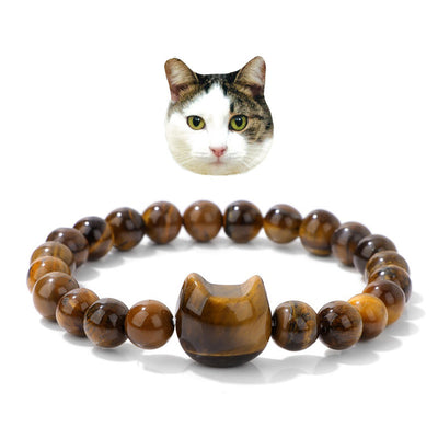 Olivenorma Mystic Meow Charm-Kristallarmband - Tigerauge - image 15