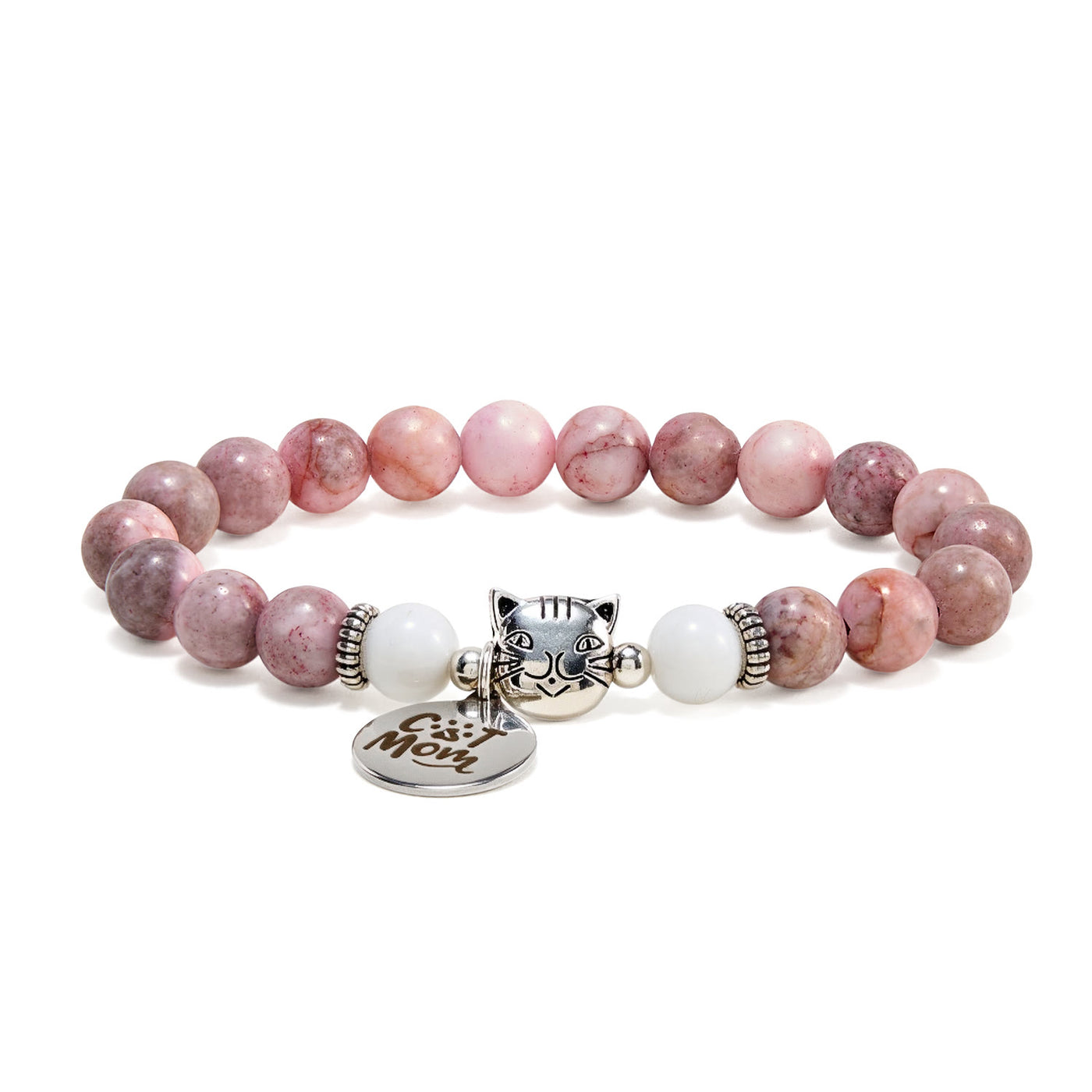 Olivenorma – Armband mit Kristallen für stolze Katzenmama, handgefertigt, Katzenliebhaber - image 3