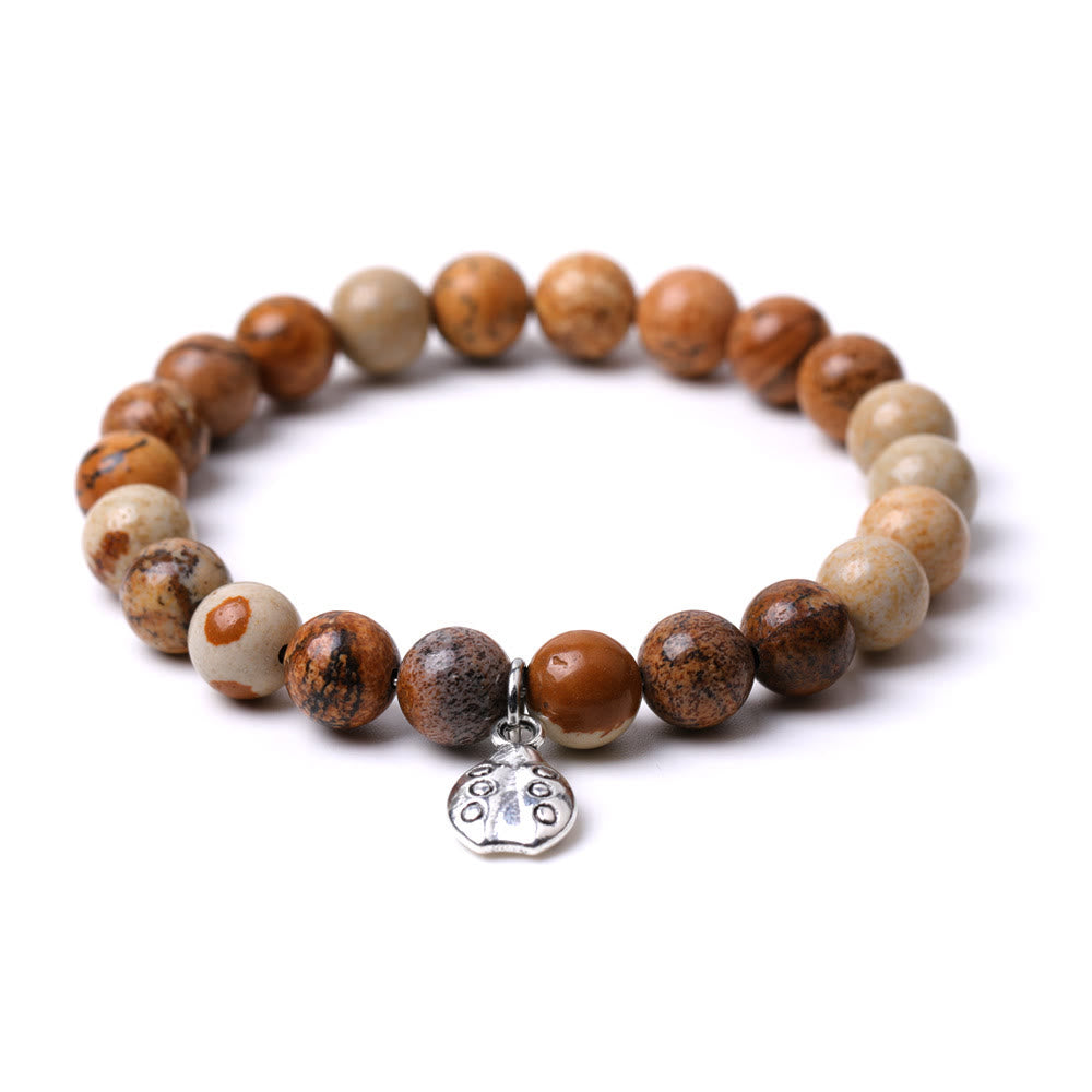 Olivenorma Lucky 7 Marienkäfer-Charm-Edelsteinarmband - image 20
