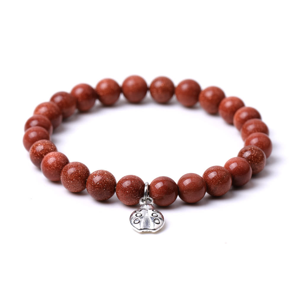 Olivenorma Lucky 7 Marienkäfer-Charm-Edelsteinarmband - image 28