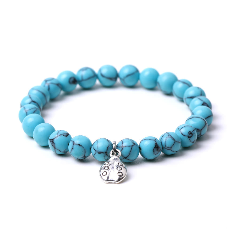 Olivenorma Lucky 7 Marienkäfer-Charm-Edelsteinarmband - image 48