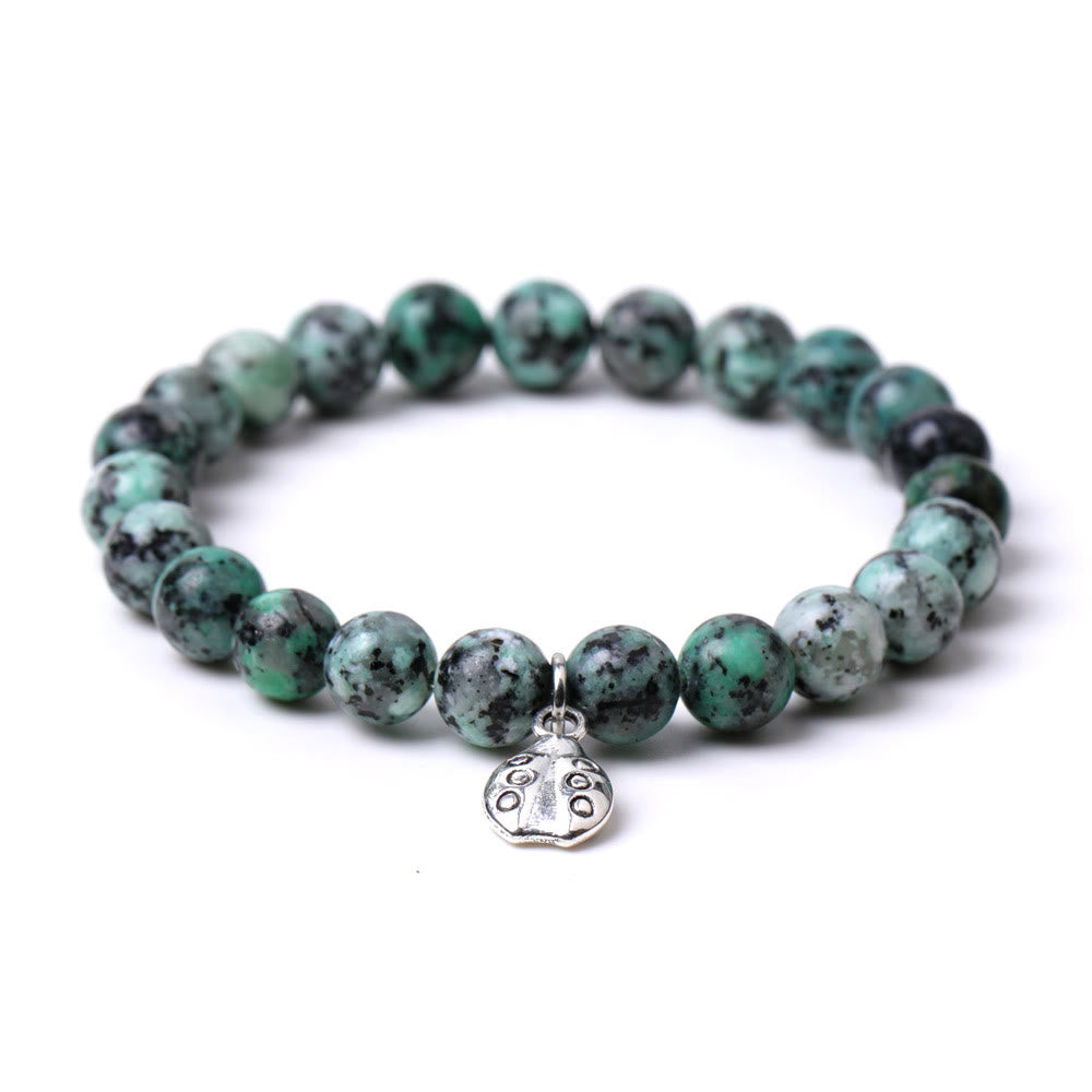 Olivenorma Lucky 7 Marienkäfer-Charm-Edelsteinarmband - image 18